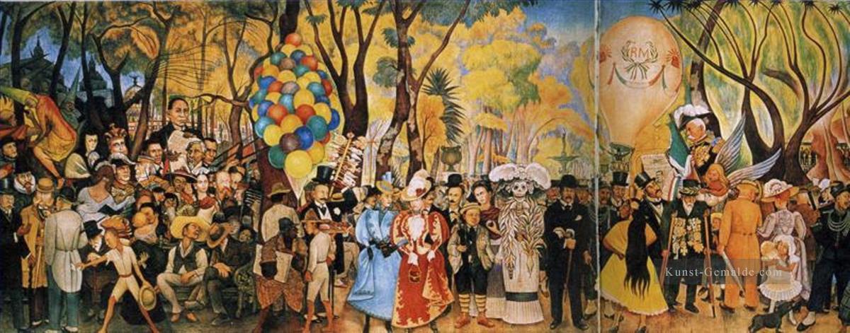 Traum von einem Sonntag Nachmittag in Alameda Park 1948 Diego Rivera Ölgemälde